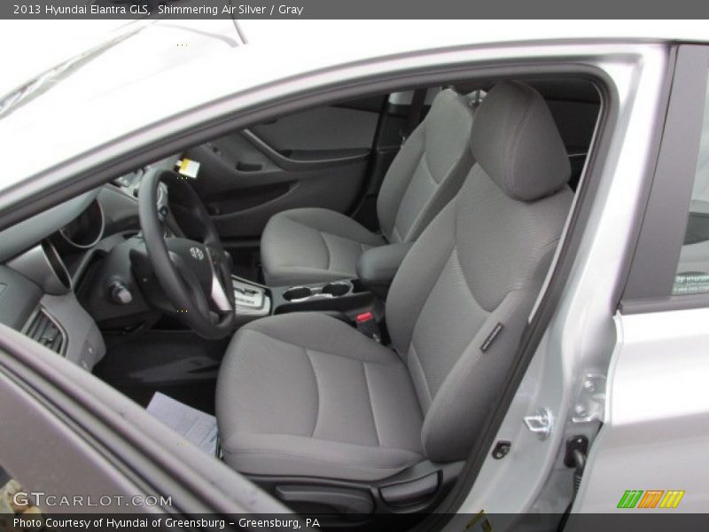 Shimmering Air Silver / Gray 2013 Hyundai Elantra GLS