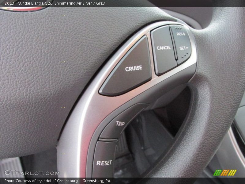 Shimmering Air Silver / Gray 2013 Hyundai Elantra GLS