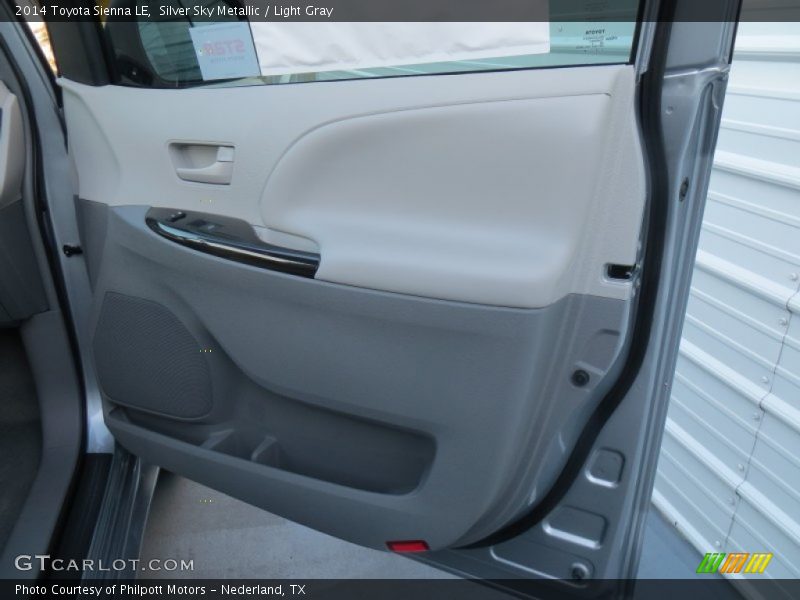 Silver Sky Metallic / Light Gray 2014 Toyota Sienna LE