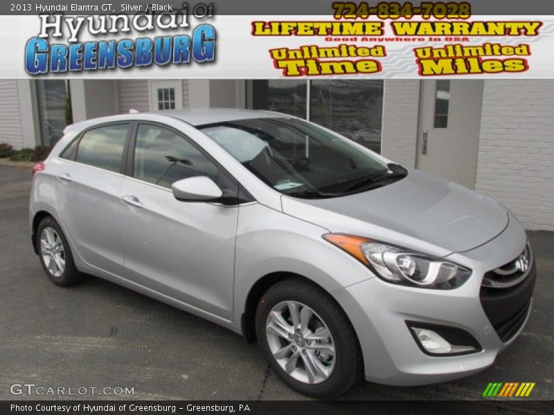 Silver / Black 2013 Hyundai Elantra GT