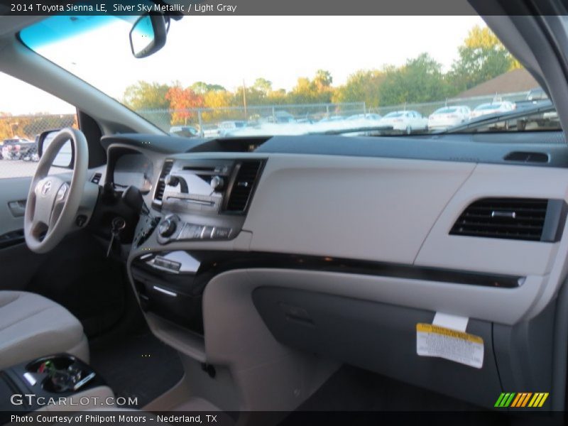 Silver Sky Metallic / Light Gray 2014 Toyota Sienna LE