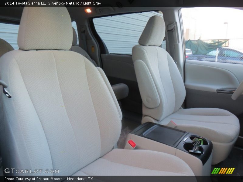 Silver Sky Metallic / Light Gray 2014 Toyota Sienna LE