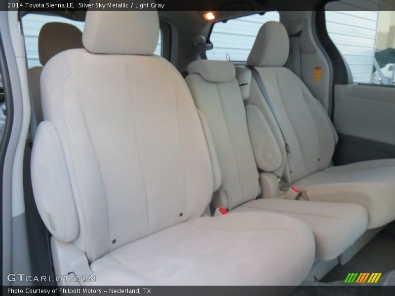 Silver Sky Metallic / Light Gray 2014 Toyota Sienna LE