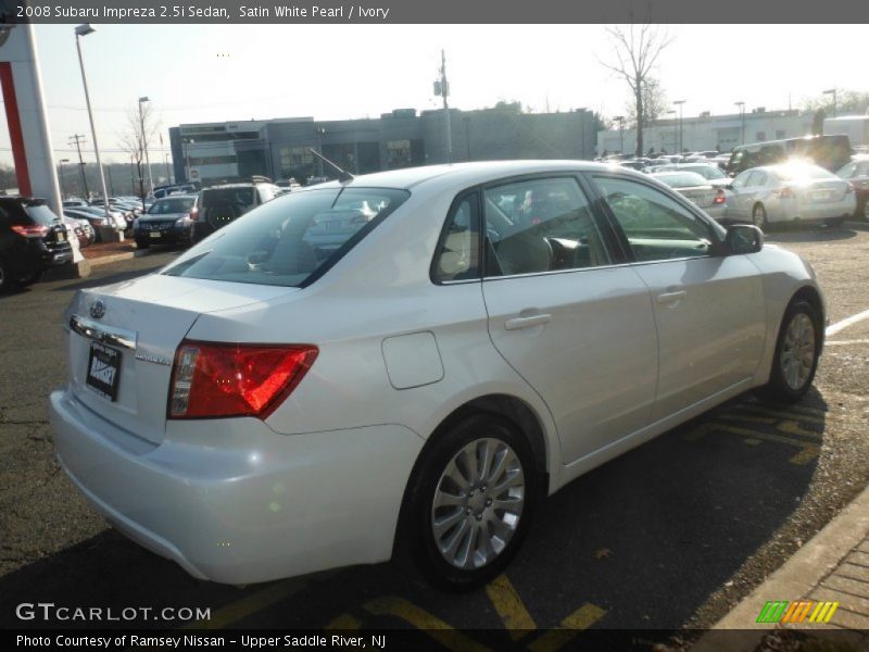 Satin White Pearl / Ivory 2008 Subaru Impreza 2.5i Sedan
