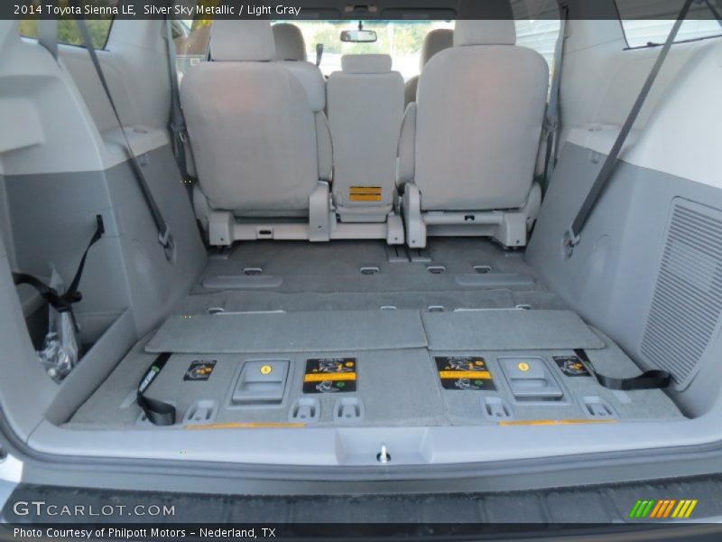 Silver Sky Metallic / Light Gray 2014 Toyota Sienna LE