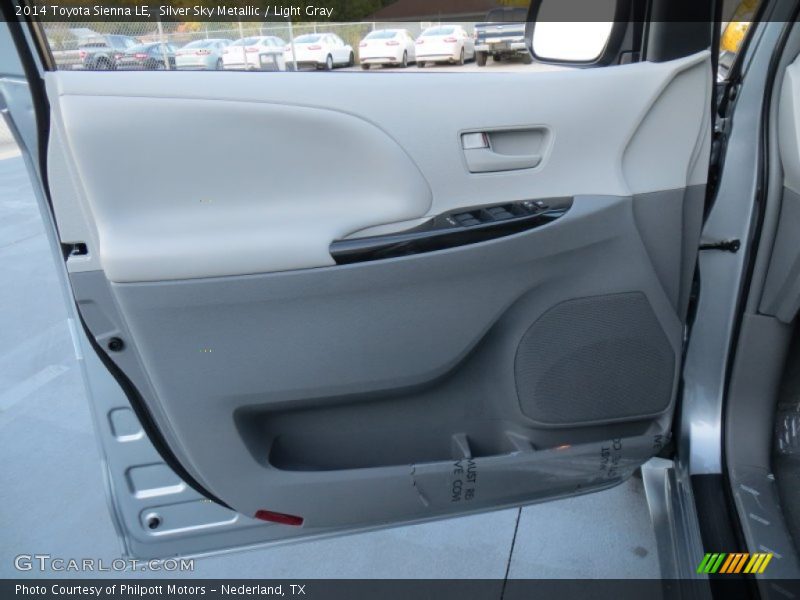 Silver Sky Metallic / Light Gray 2014 Toyota Sienna LE