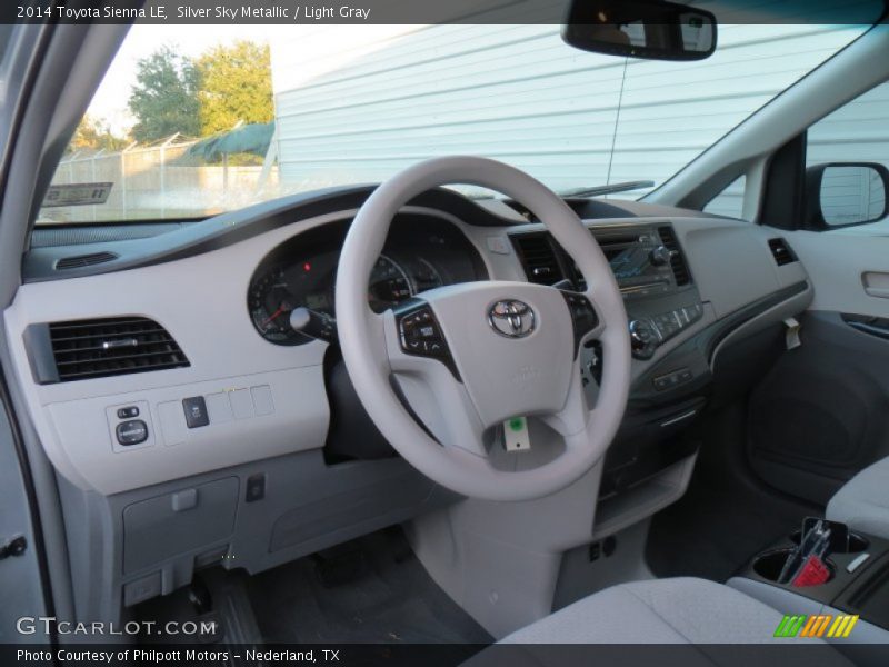 Silver Sky Metallic / Light Gray 2014 Toyota Sienna LE