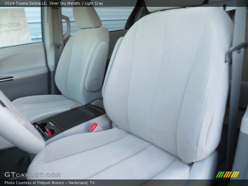 Silver Sky Metallic / Light Gray 2014 Toyota Sienna LE