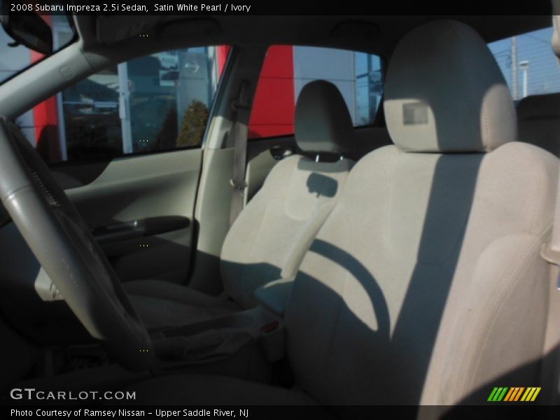 Satin White Pearl / Ivory 2008 Subaru Impreza 2.5i Sedan