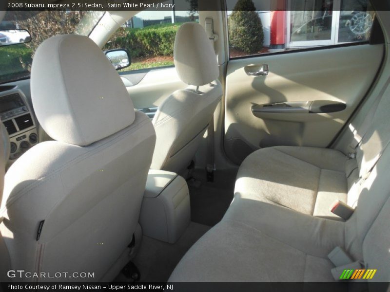 Satin White Pearl / Ivory 2008 Subaru Impreza 2.5i Sedan