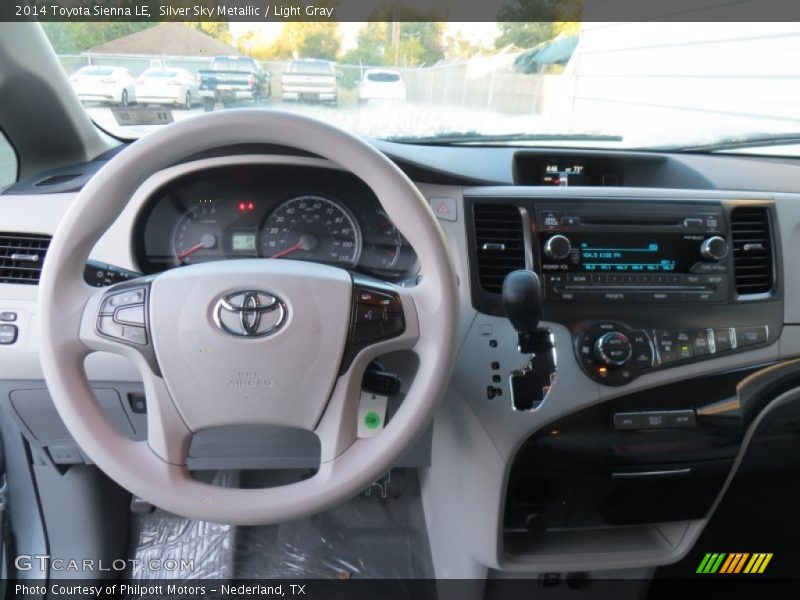 Silver Sky Metallic / Light Gray 2014 Toyota Sienna LE