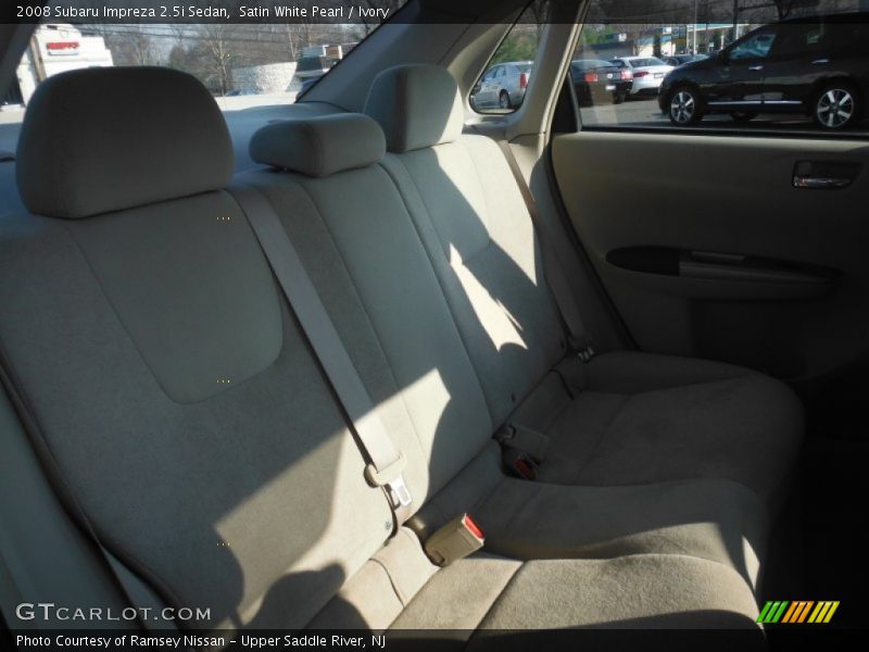 Satin White Pearl / Ivory 2008 Subaru Impreza 2.5i Sedan