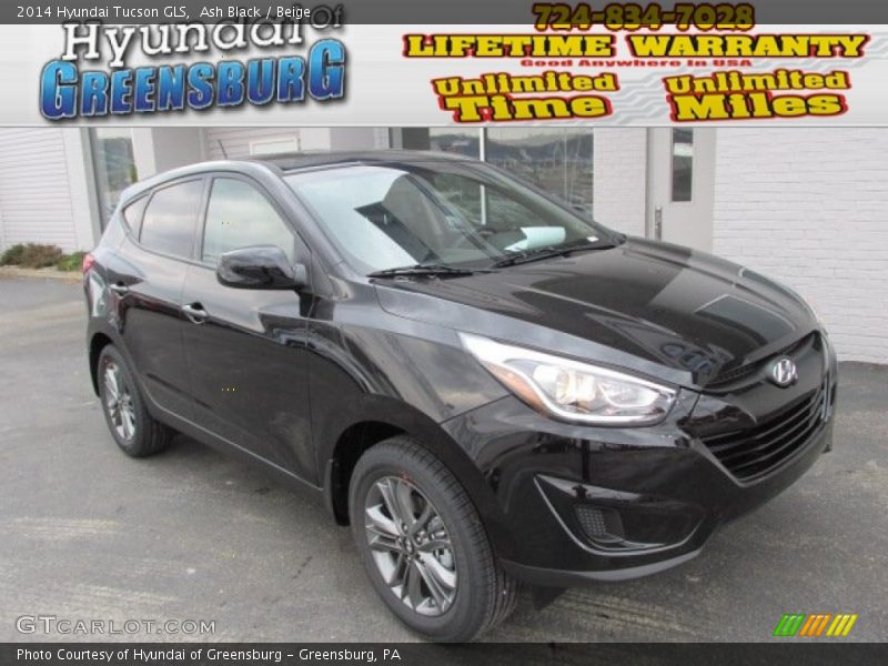Ash Black / Beige 2014 Hyundai Tucson GLS