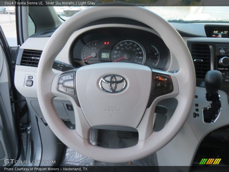 Silver Sky Metallic / Light Gray 2014 Toyota Sienna LE