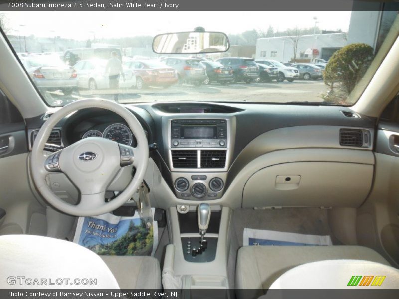Satin White Pearl / Ivory 2008 Subaru Impreza 2.5i Sedan