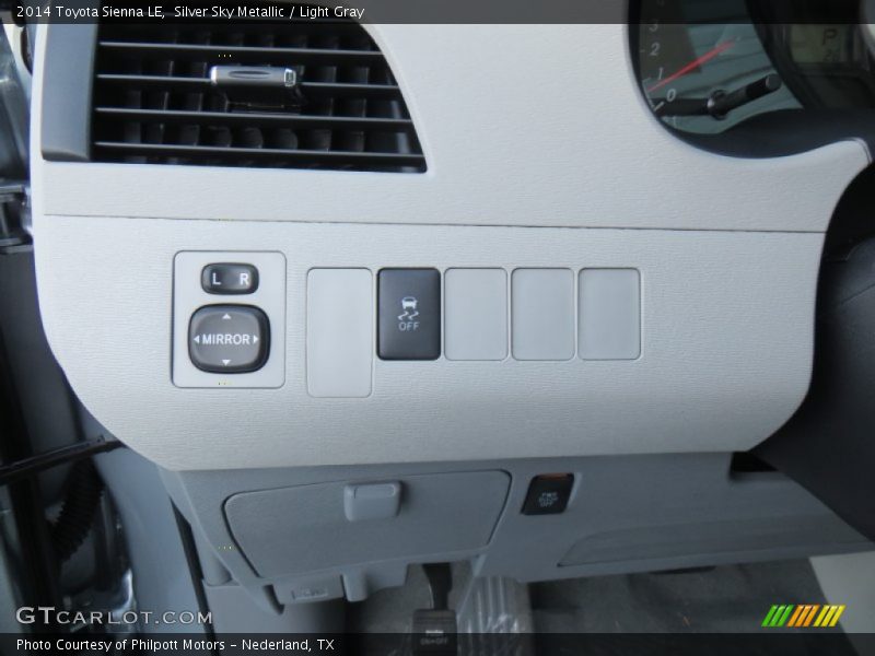 Silver Sky Metallic / Light Gray 2014 Toyota Sienna LE
