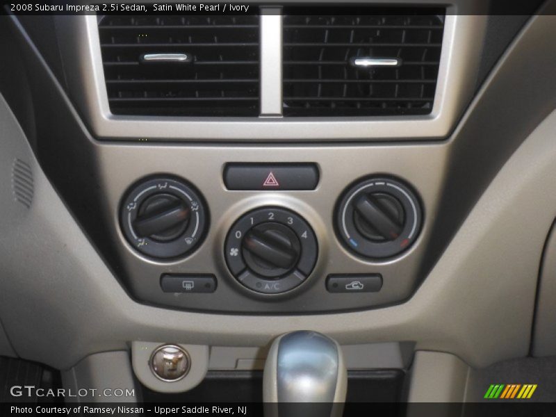 Satin White Pearl / Ivory 2008 Subaru Impreza 2.5i Sedan