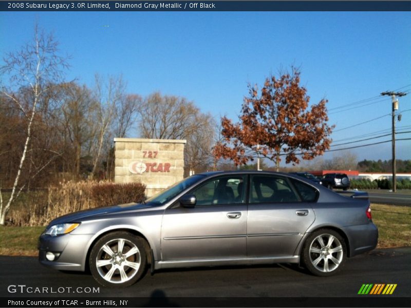 Diamond Gray Metallic / Off Black 2008 Subaru Legacy 3.0R Limited