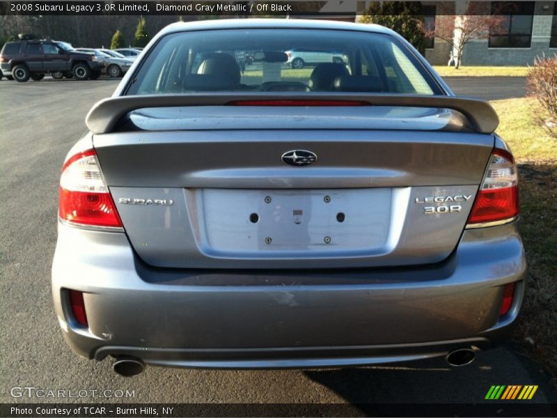 Diamond Gray Metallic / Off Black 2008 Subaru Legacy 3.0R Limited