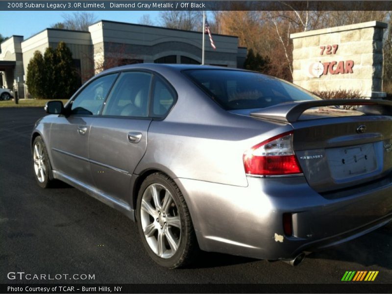 Diamond Gray Metallic / Off Black 2008 Subaru Legacy 3.0R Limited