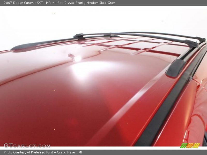 Inferno Red Crystal Pearl / Medium Slate Gray 2007 Dodge Caravan SXT