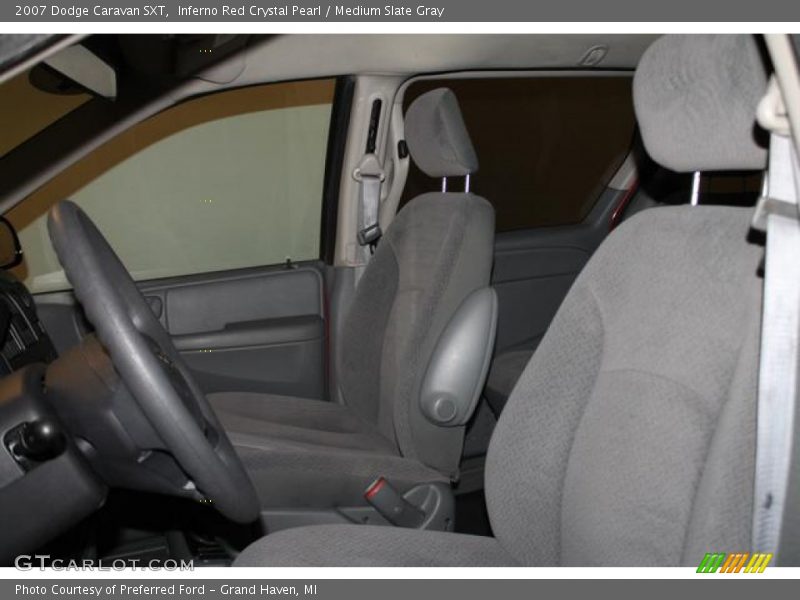 Inferno Red Crystal Pearl / Medium Slate Gray 2007 Dodge Caravan SXT