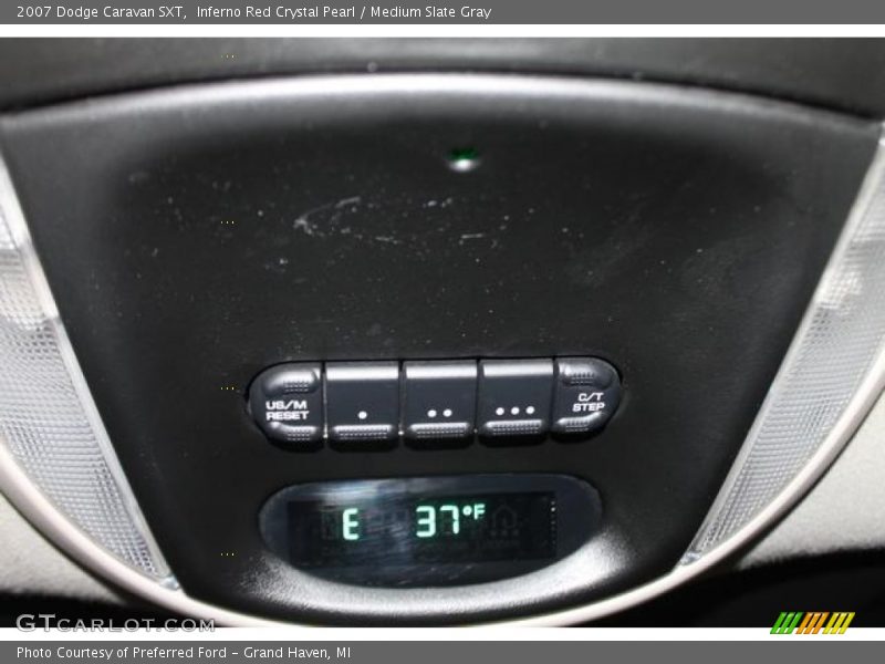 Inferno Red Crystal Pearl / Medium Slate Gray 2007 Dodge Caravan SXT