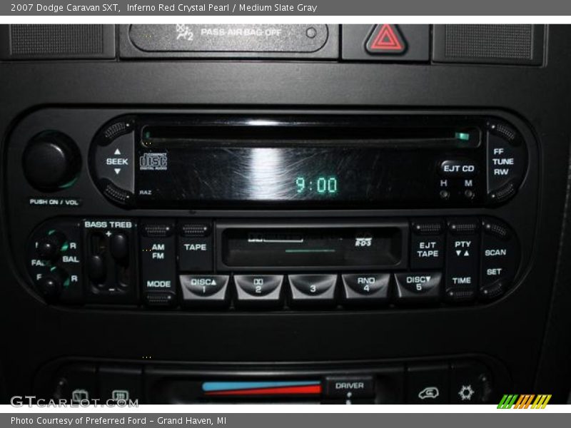 Inferno Red Crystal Pearl / Medium Slate Gray 2007 Dodge Caravan SXT