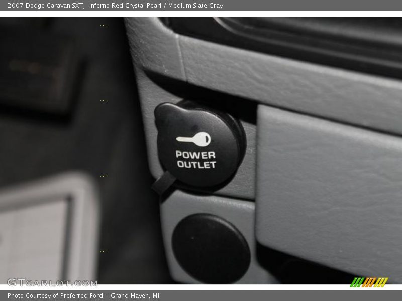 Inferno Red Crystal Pearl / Medium Slate Gray 2007 Dodge Caravan SXT