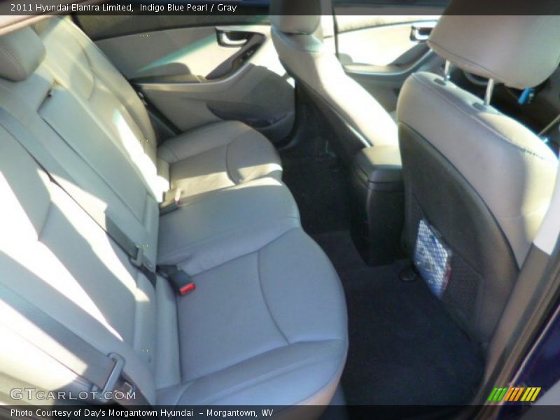 Indigo Blue Pearl / Gray 2011 Hyundai Elantra Limited