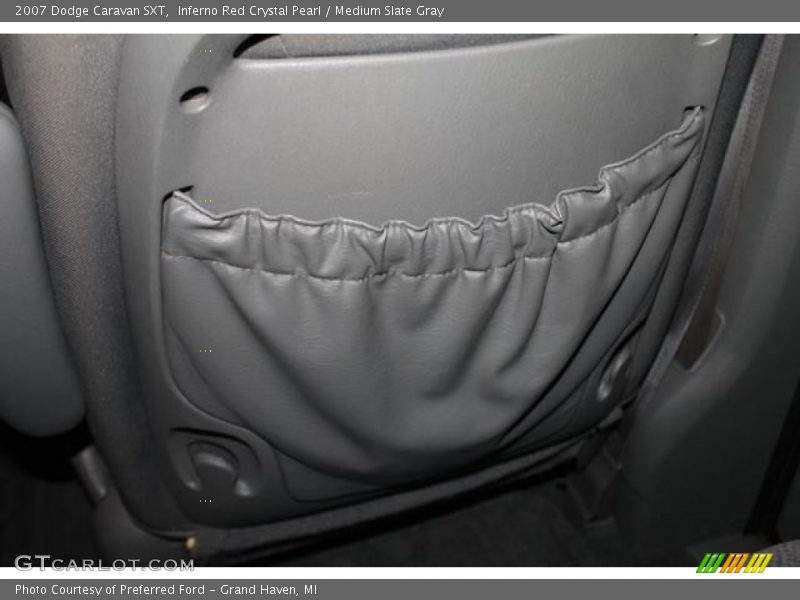 Inferno Red Crystal Pearl / Medium Slate Gray 2007 Dodge Caravan SXT