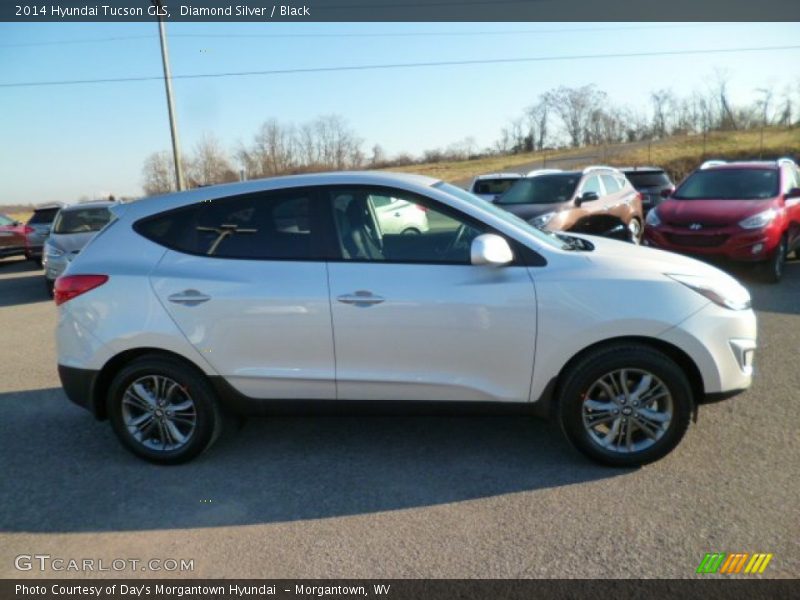Diamond Silver / Black 2014 Hyundai Tucson GLS