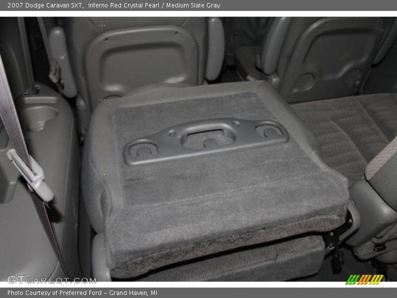 Inferno Red Crystal Pearl / Medium Slate Gray 2007 Dodge Caravan SXT