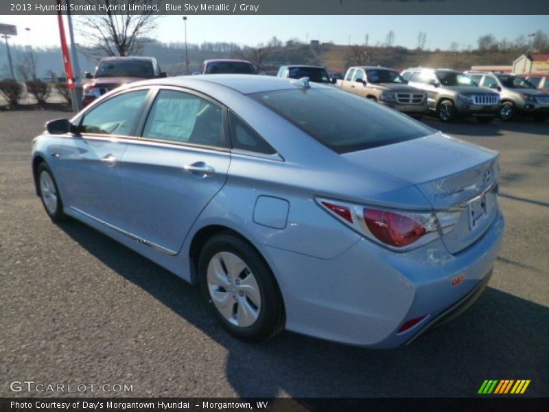 Blue Sky Metallic / Gray 2013 Hyundai Sonata Hybrid Limited