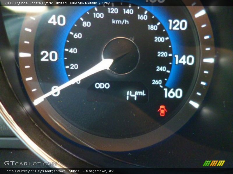 Blue Sky Metallic / Gray 2013 Hyundai Sonata Hybrid Limited