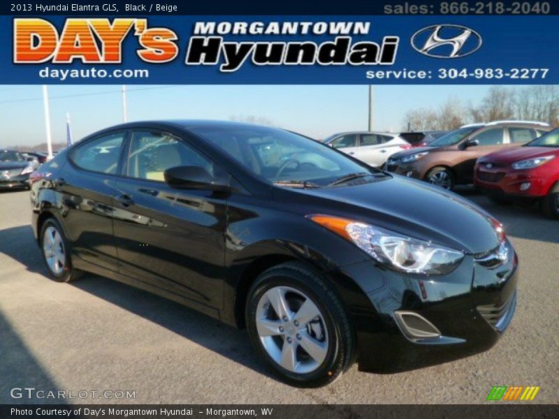 Black / Beige 2013 Hyundai Elantra GLS
