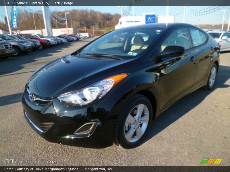 Black / Beige 2013 Hyundai Elantra GLS