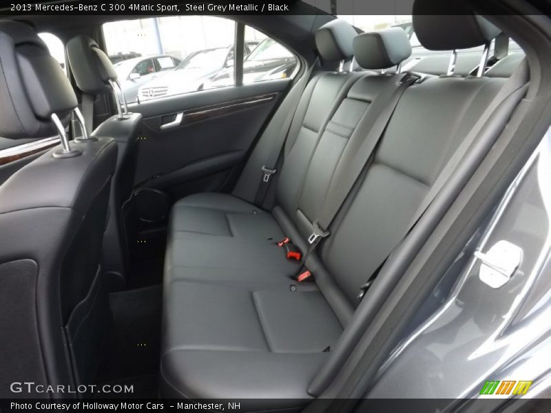 Steel Grey Metallic / Black 2013 Mercedes-Benz C 300 4Matic Sport