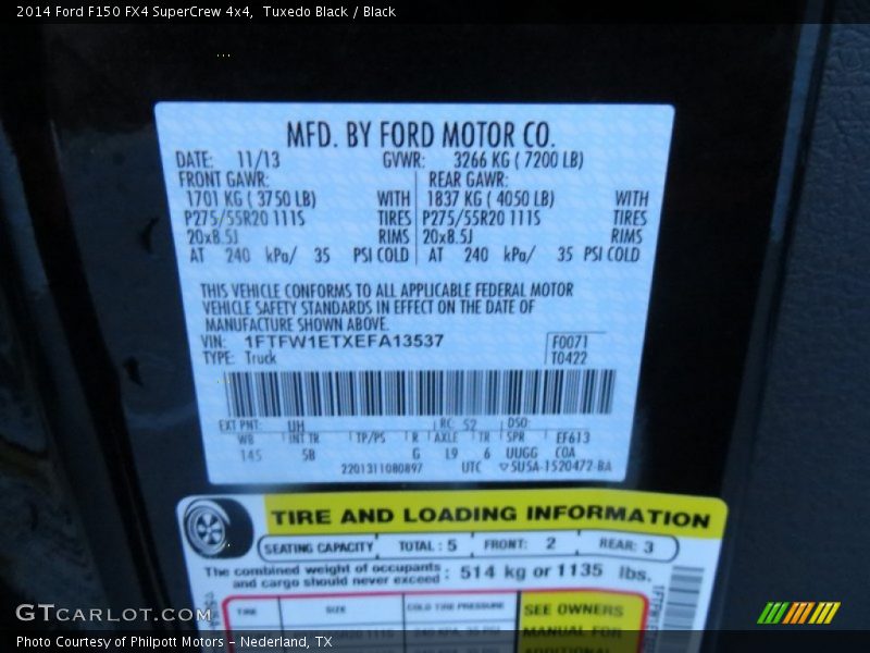 Tuxedo Black / Black 2014 Ford F150 FX4 SuperCrew 4x4