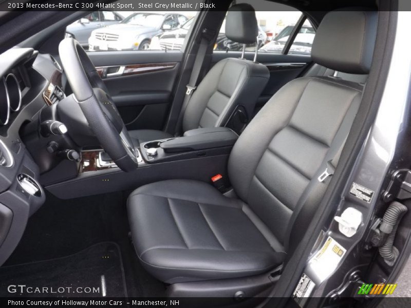 Steel Grey Metallic / Black 2013 Mercedes-Benz C 300 4Matic Sport