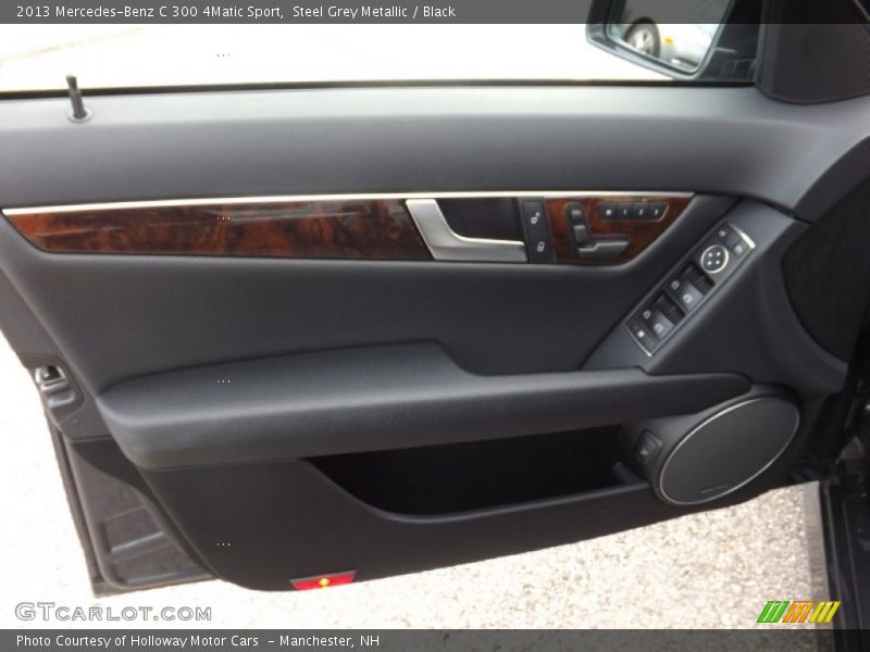 Steel Grey Metallic / Black 2013 Mercedes-Benz C 300 4Matic Sport