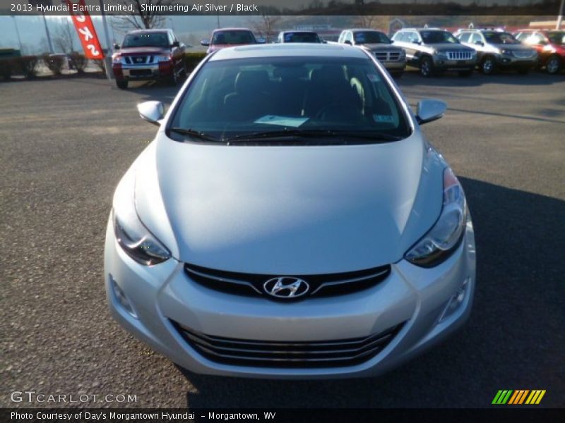 Shimmering Air Silver / Black 2013 Hyundai Elantra Limited