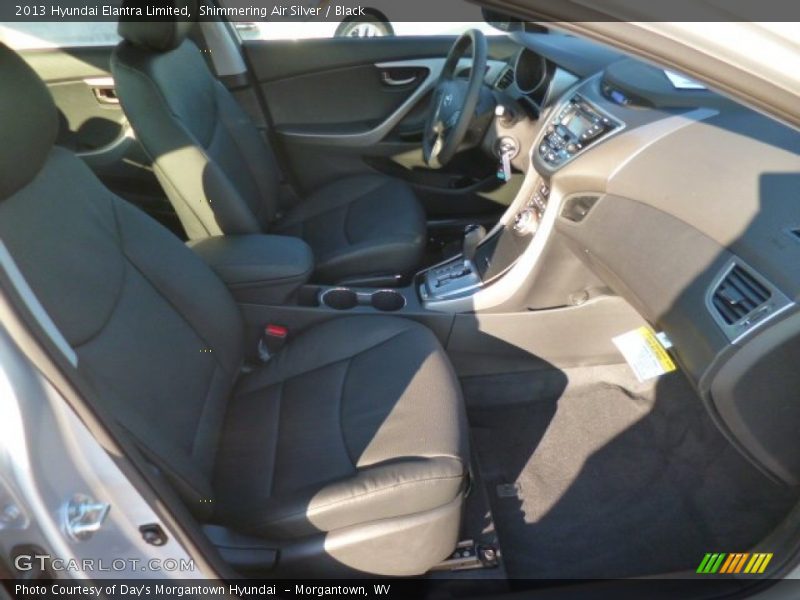 Shimmering Air Silver / Black 2013 Hyundai Elantra Limited