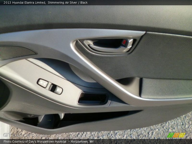 Shimmering Air Silver / Black 2013 Hyundai Elantra Limited