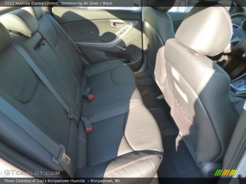 Shimmering Air Silver / Black 2013 Hyundai Elantra Limited