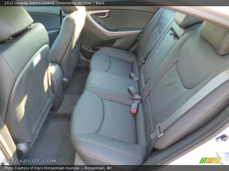 Shimmering Air Silver / Black 2013 Hyundai Elantra Limited