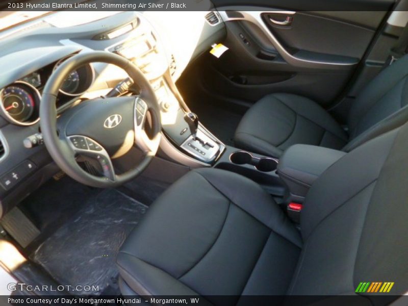 Shimmering Air Silver / Black 2013 Hyundai Elantra Limited