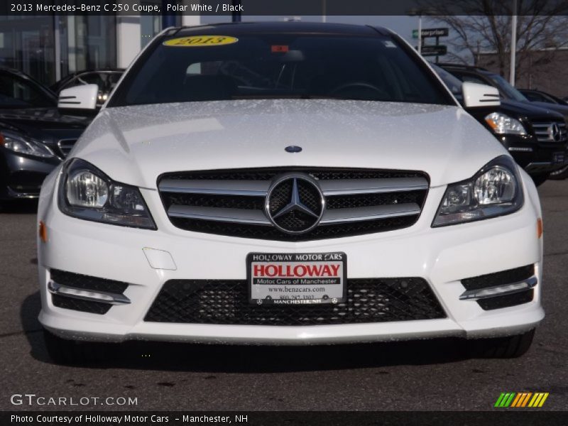 Polar White / Black 2013 Mercedes-Benz C 250 Coupe