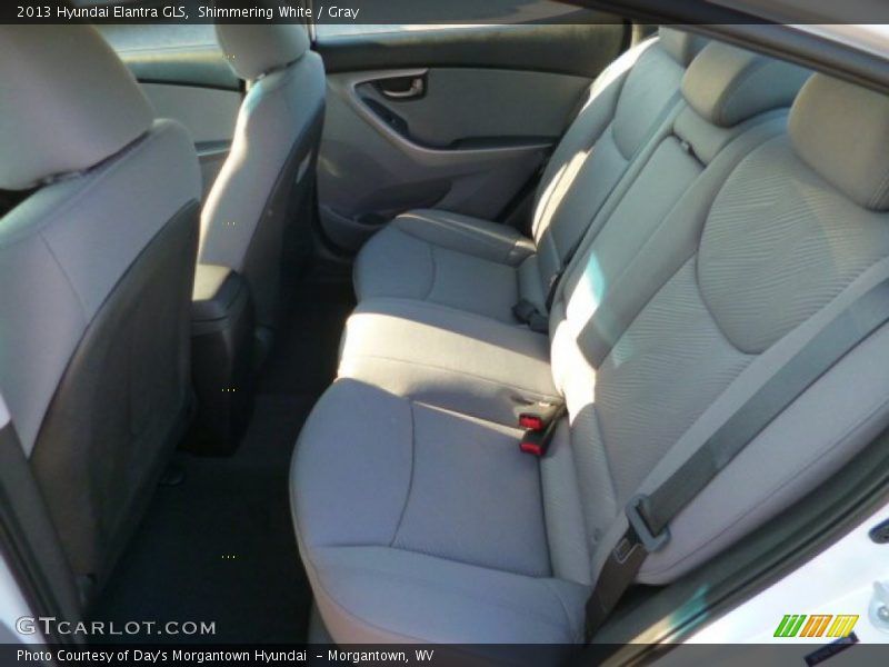 Shimmering White / Gray 2013 Hyundai Elantra GLS