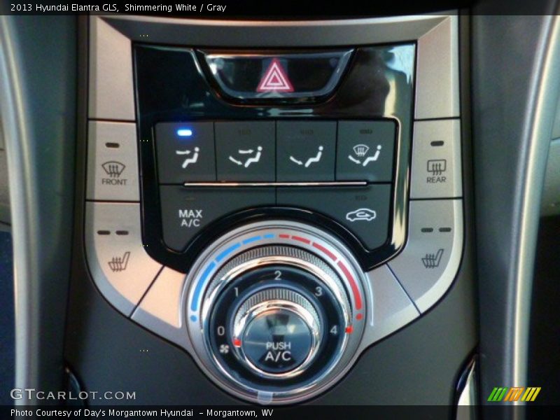 Shimmering White / Gray 2013 Hyundai Elantra GLS